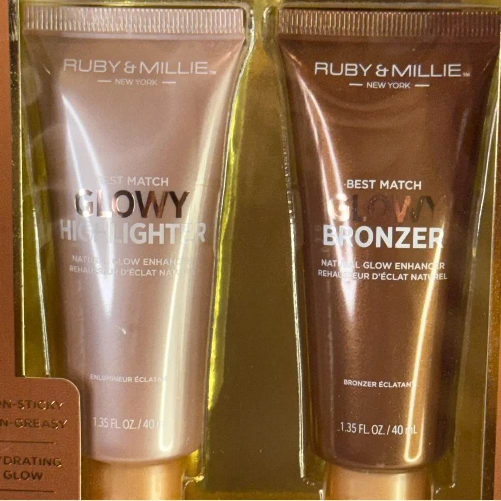 🆕 Glow-Tion Set – Glowy Highlighter & Bronzer Duo | New Vegan Cruelty-Free